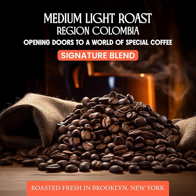 Decaf Whole Bean Coffee, Sweet Citrus & Mild Chocolate Swiss Water Decaf Coffee Beans, Signature