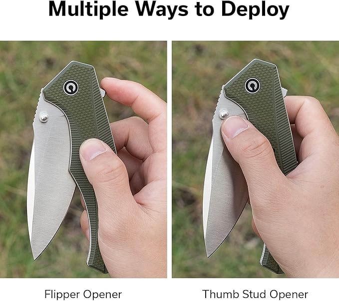 CIVIVI Photonix EDC Pocket Knife, Folding Knife with 3.7" 14C28N Blade G10 Handle with Pocket Clip