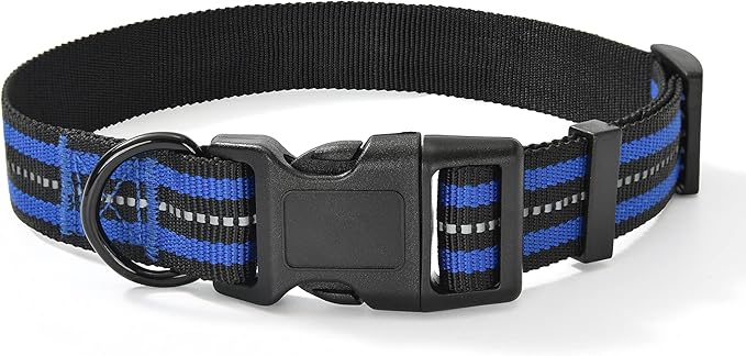 Mile High Life Reflective Dog Collar | Nylon Pet Collars wiith Buckle | Light Weight Puppy Collars