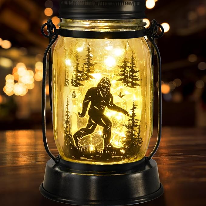 kyoryuger Bigfoot Gifts for Women/Men Bigfoot Solar Lanterns Mom Grandma Birthday Present Lantern