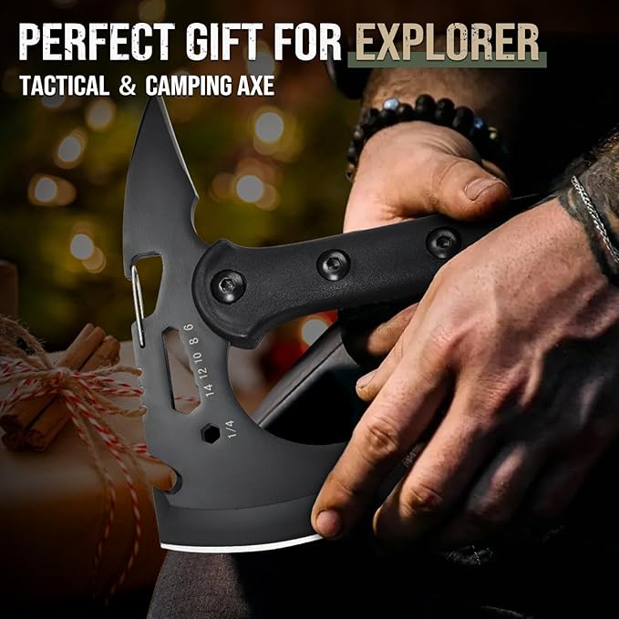 Freelander Hatchet, Sharp Outdoor Axe, Portable Camping Axe with Clip and Sheath, Durable Hatchet