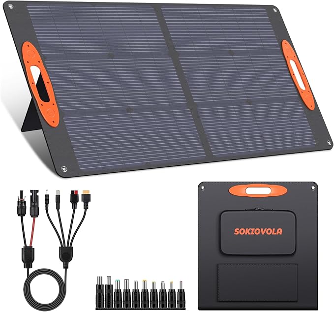 N-Type 16BB 100W Portable Solar Panel 18V Mono ETFE Foldable Solar Panel,25% High Efficiency IP68