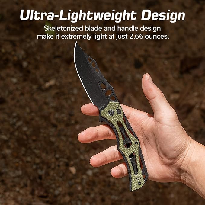 CIVIVI Pocket Knife for Men, Biophase Flipper Tactical Folding Knife, 3.48" Nitro-V Blade Aluminum