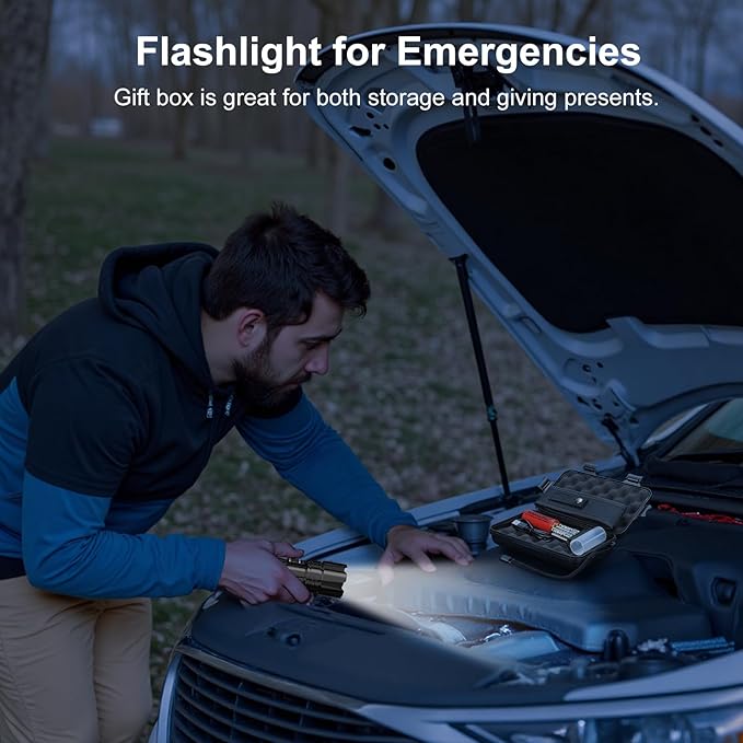 Flashlight 2000 High Lumens Rechargeable - 30W Super Bright LED Flash Light | 5000ft Beam & 12H