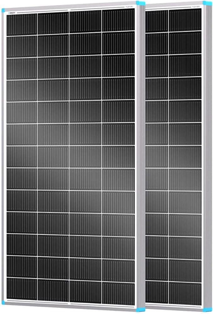 Renogy 2 Pack 200 Watt Solar Panels N-Type 24 Volt, 400W Solar Panel 16BB 25% High-Efficiency, PV