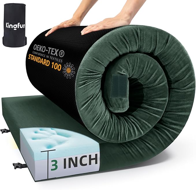 Sleeping Pad for Adults, Comfortable Thick Floor Sleeping Mats for Car Truck Tent with Removable
