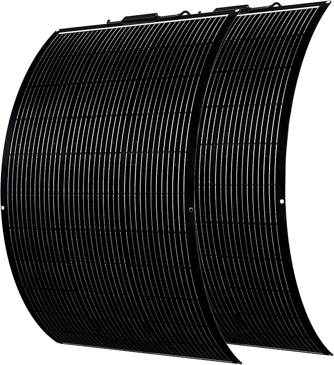 Flexible Solar Panel 300W /2PCS 150W Fiberglass Monocrystalline Lightweight Module for Off-Grid RV
