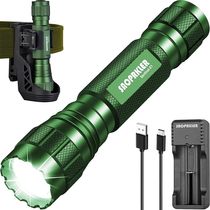 Tactical Flashlight 1200 High Lumen Duty Belt Flashlight for Law Enforcement, Premium Police