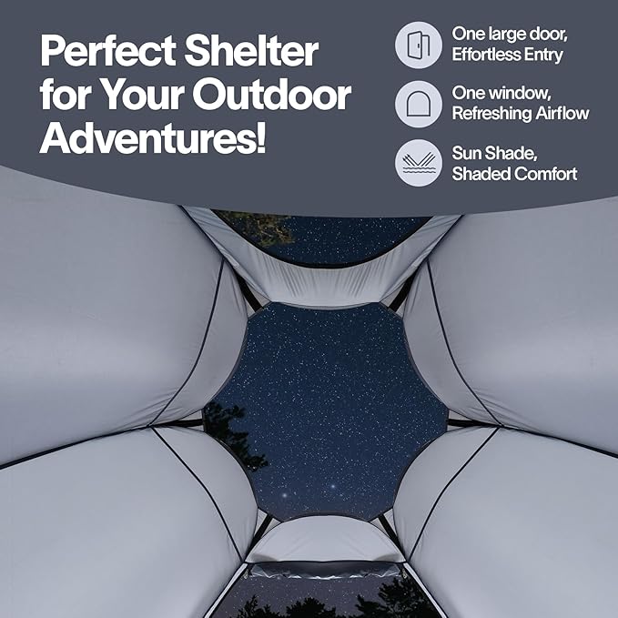 Alvantor Pop Up Screen Tent House Room Instant Outdoor Camping Canopy Sun Shelter Gazebo for Patio