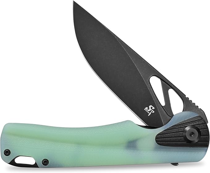 Sitivien ST165 Folding Knife,K110 Steel Blade with G10 Handle EDC Tool Knife Pocket Knife for