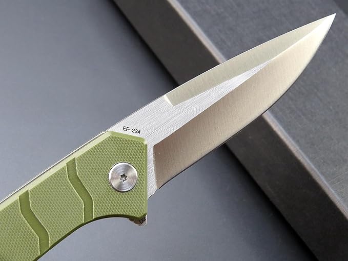 Eafengrow EF234 Folding Knife D2 Steel Blade G10 Handle EDC Tool Knives for Outdoor Working Camping