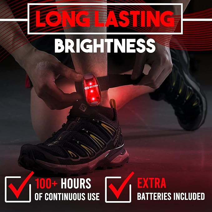 4 Pack LED Safety Light, Clip on Reflective Gear Lights for Walking at Night, Running, Jogging
