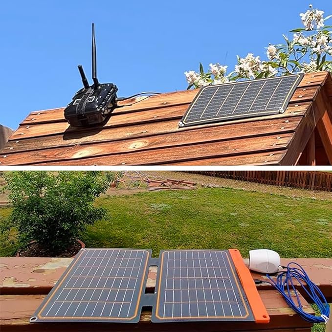 20W Small Solar Panel Charger 5V USB-A USB-C Foldable Portable Lightweight ETFE Power Emergency