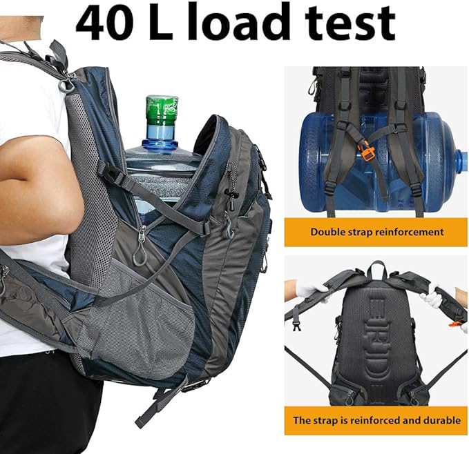 FENGDONG 40L Waterproof Lightweight Outdoor Daypack Hiking,Camping,Travel Backpack for Men Women