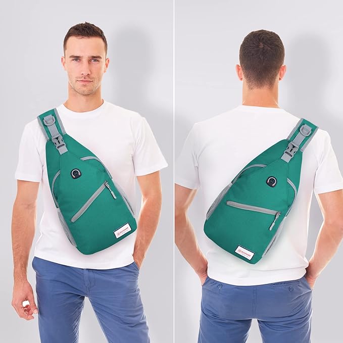 ZOMAKE Sling Bag,Small Crossbody Sling Backpack,Water Resistant Shoulder Daypack for Travel,Anti