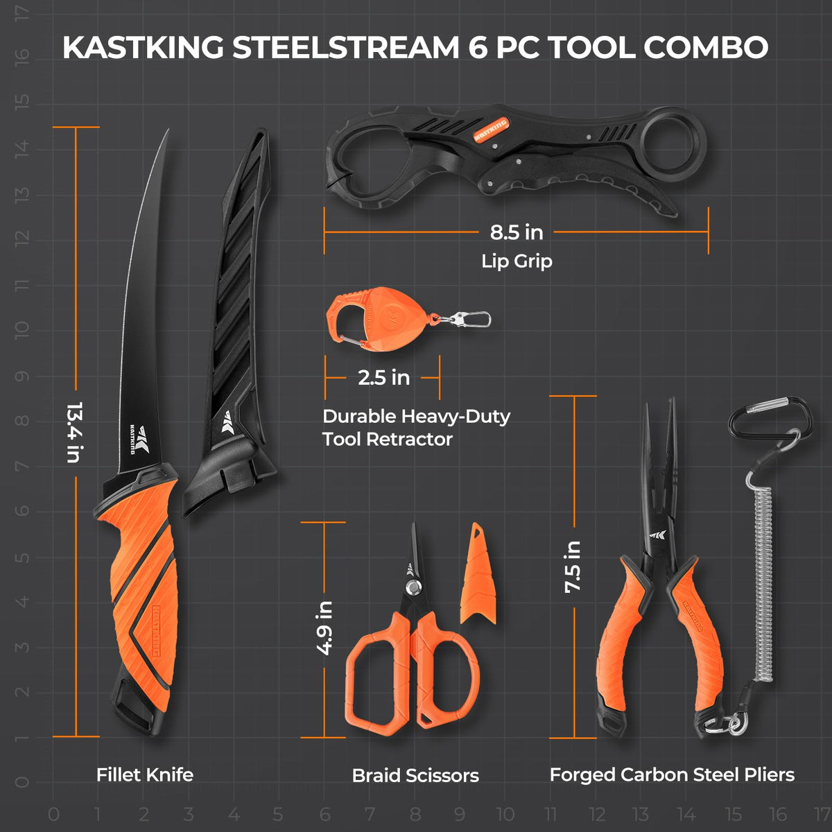 KastKing Fishing Tool Kit - 6pc - product view 7