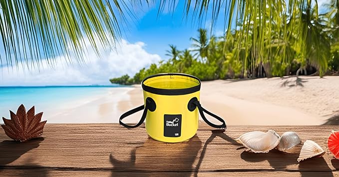 BANCHELLE Collapsible Bucket Water Container Portable Folding Camp Wash Basin for Outdoor Traveling
