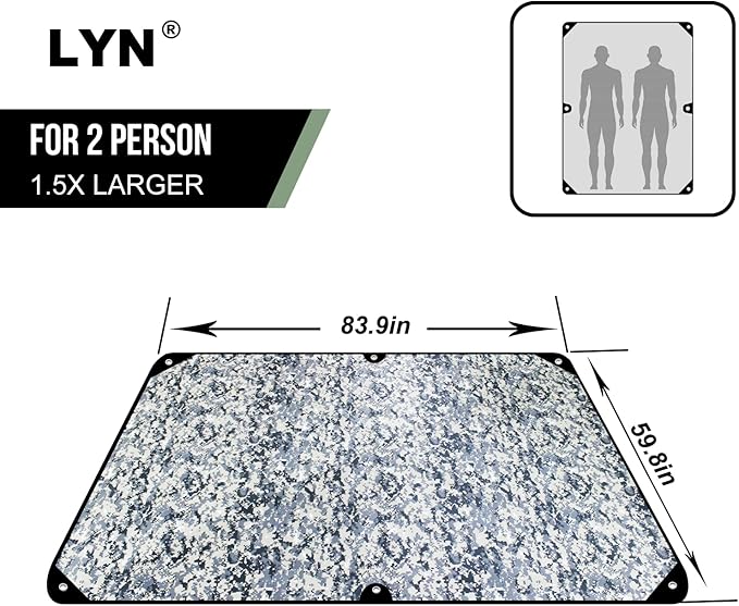 LYN Heavy Duty Emergency Blanket Survival Gear Waterproof Insulated Blanket Emergency Tarp for