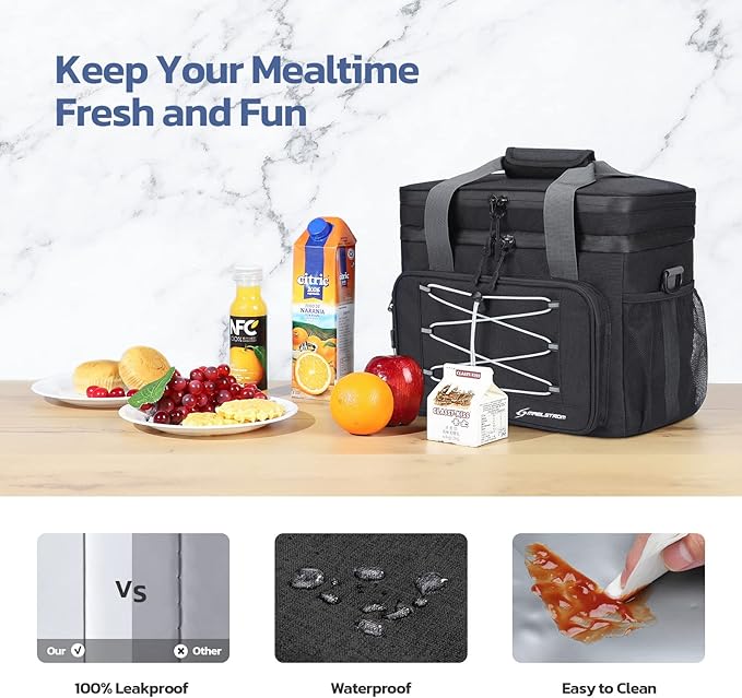 Maelstrom Collapsible Soft Cooler Bag, 24/30/60/75 Cans Beach Cooler, Ice Chest, Leakproof &