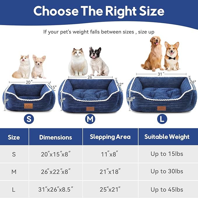 Orthopedic Dog Bed for Medium Dogs,Dog Sofa Beds Supportive Foam Pet Couch Bed with Removable