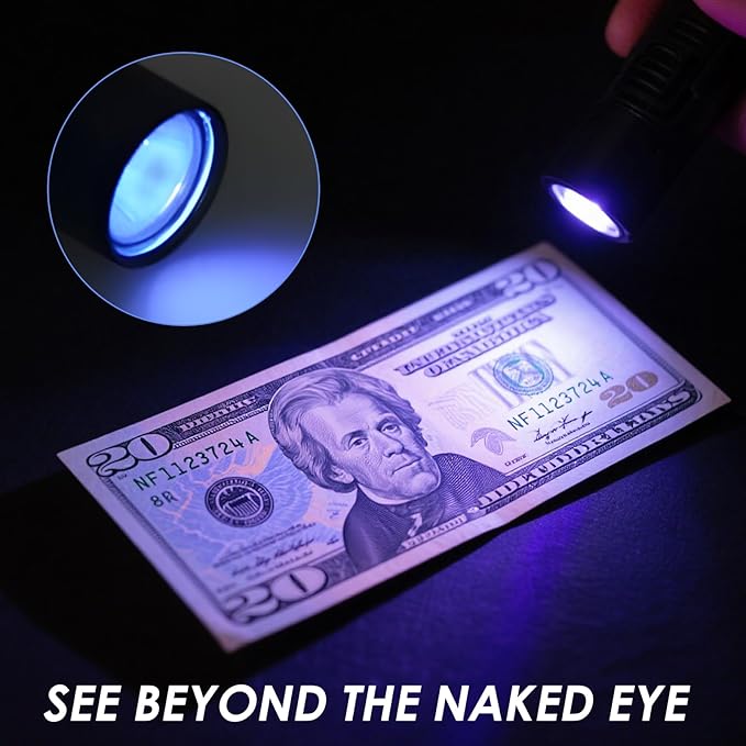 Mini Pocket Flashlight, Small LED Pen Light with Clip, 500 Lumen Torch Powered by AAA Battery