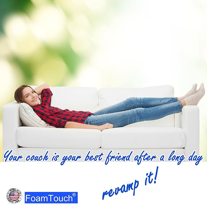 FoamTouch 4" Height x 36" Width x 72" Length Camper/RV bunk Mattress (Foam Only) White -No Cover