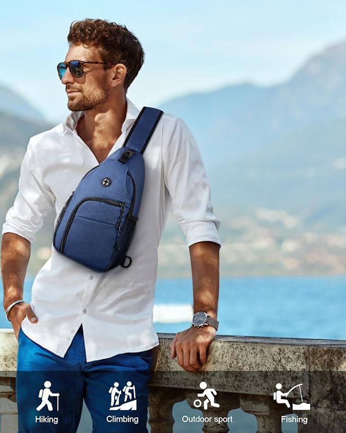 Crossbody Bags for Women Man Waterproof Sling Bag Backpack Trendy Casual Cross Body Bag with