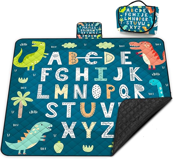 Extra Large Picnic Blanket Waterproof,80"x 80"Foldable Machine Washable Beach Blankets,Outdoor