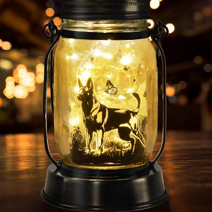 Belgian Malinois Dog Gifts for Women/Men Belgian Malinois Solar Lanterns Birthday Dog Lovers