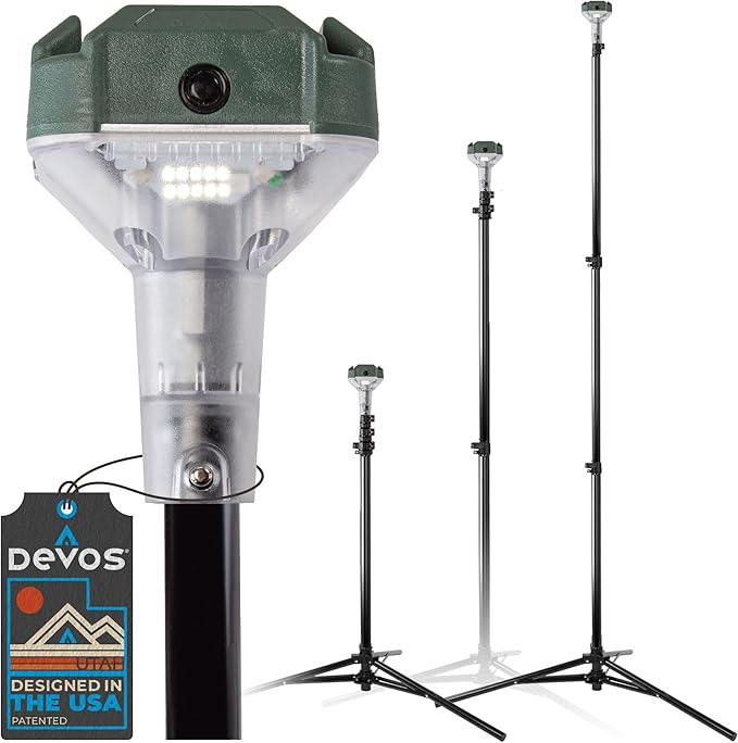 Devos Outdoor LightRanger 800 Lumen Lantern - Rechargeable Telescoping LED Lantern, 30-Hour