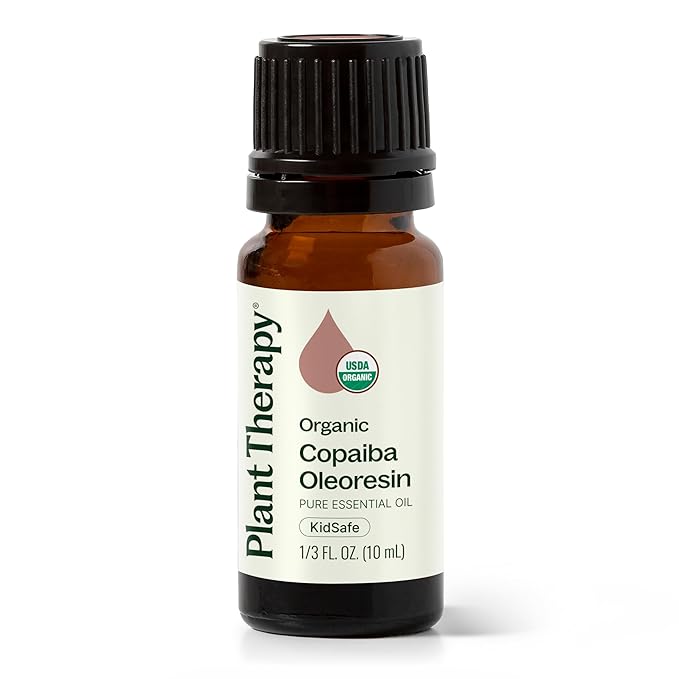 Plant Therapy Copaiba Oleoresin Organic Essential Oil 100% Pure, Undiluted, Natural Aromatherapy