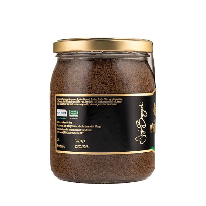 La Rustichella - White Truffle Patè 17.64 oz (500 gr) - 100% Made in Italy | Vegan, Gluten-Free