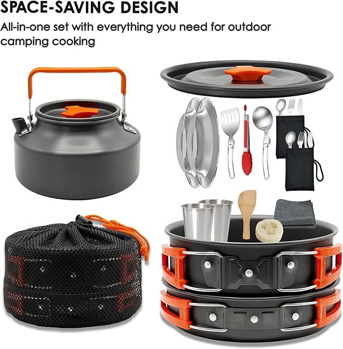 Camping Cookware Mess Kit