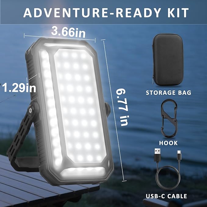 Camping Lantern LED Rechargeable - up to 120+ Hours, 10000mAh Portable Camping Lights with Redlight