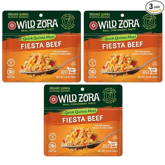 Wild Zora Instant Organic Quinoa Meals - Quick & Tasty Prepared Quinoa Bowls, Pantry Staples