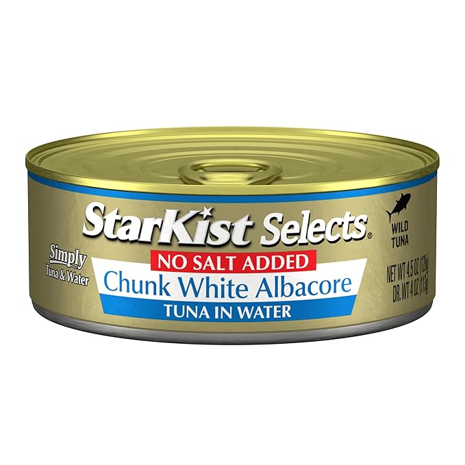 StarKist Selects No Salt Added Chunk White Albacore Tuna in Water - 4.5 oz Can