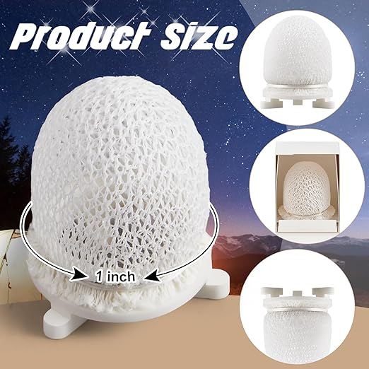4 Pack Gas Mantles for Outdoor Gas Lamps Preformed Gaslight Mantles for Lamp Post, White