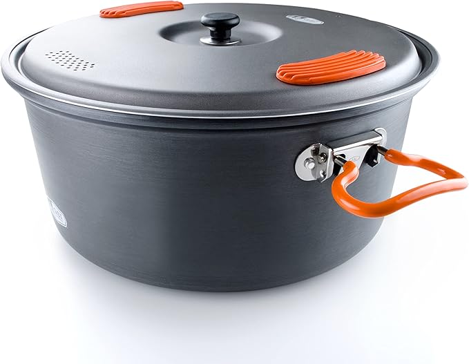 GSI Outdoors Halulite Aluminum Pot, Lightweight Hard Anodized Aluminum Camp & Backpacking Cookware