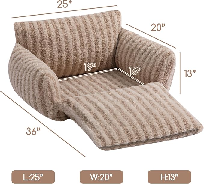 Hollypet Cat Bed Fluffy Plush Mutifuctional Double-Layer Soft Pet Couch Orthopedic Sofa Nest Beds