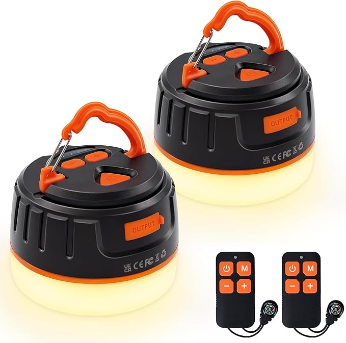 Sinvitron LED Camping Lantern Rechargeable with Remote Control - 1000LM 150H Runtime Tent Light