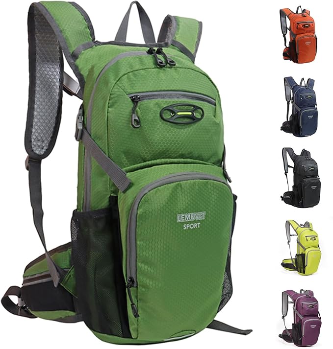 Hiking Daypack Waterproof Biking Backpack 15L Lightweight Durable Backpack for Ski Snowboarding