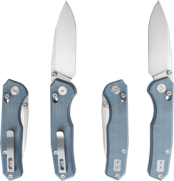 CMB Explorer Micarta Handle 14C28N Steel Blade Crossbar Lock Knife Pocket Folding Tactical Survival