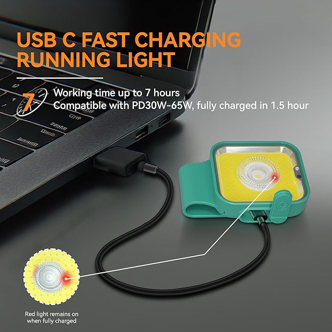 Yls Running Light, Rechargeable Clip on Running Lights for Runners, 12 Lighting Modes High