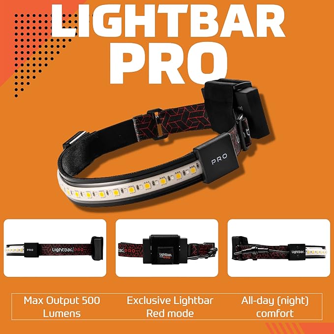 | LED Headlamp, 300 to 500 Lumens, Spot Light Mode and Red Light Modes Available On Select Models
