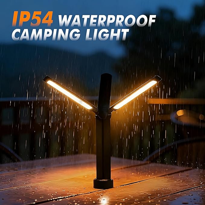 Rechargeable Camping Light with Remote,Dimmable Outdoor Lantern,26-Hour Runtime,3 Colors 5