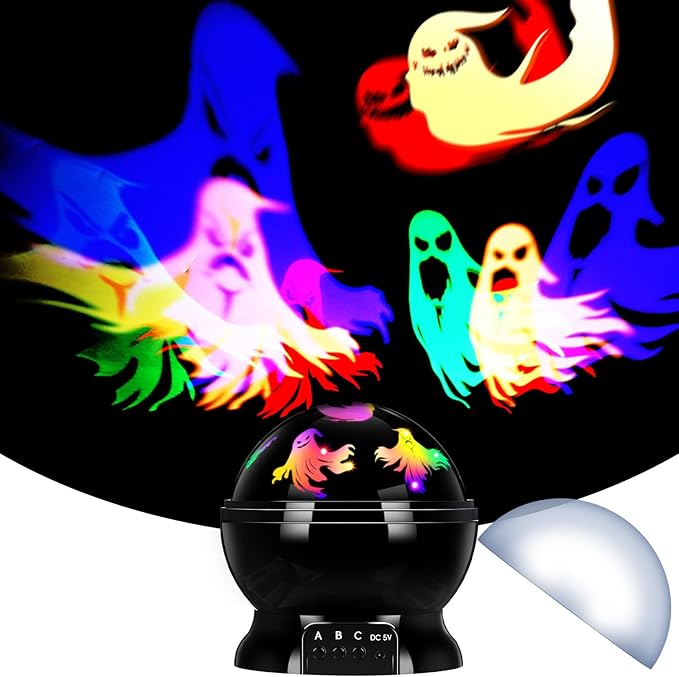 Halloween Projector Lights Indoor Scene LED Light Spooky Ghost Decorative Halloween Night Light