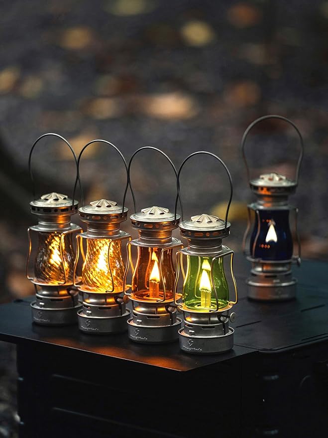 Vintage Oil Lantern, Waterproof Fuel Lantern with Carry Handle, for Outdoor Camping Hiking Patio