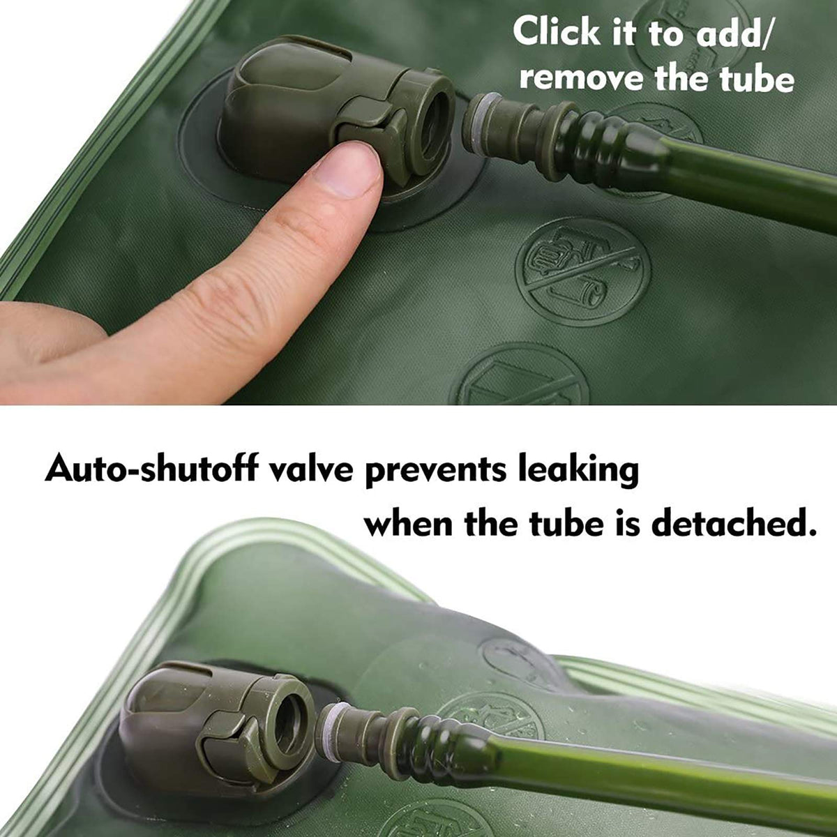 Hydration Bladder, 2L Water Bladder for Hiking Backpack, BPA-Free Leak Proof Water Reservoir