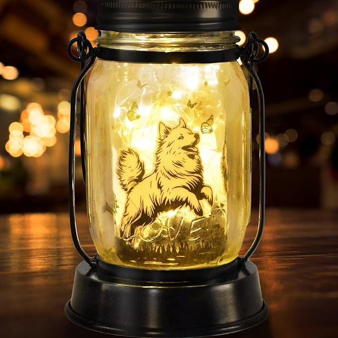 kyoryuger Samoyed Gifts for Women/Men Samoyed Dog Solar Lanterns Mom Birthday Dog Lovers Lantern