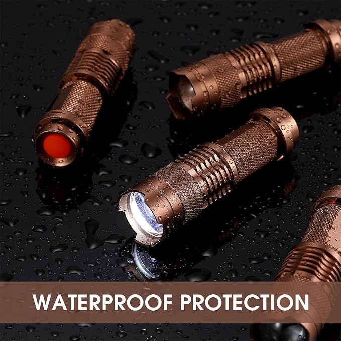 Fumete 20 Pieces LED Flashlight Mini 3 Mode Tactical Torch Small Water Resistant Pocket Flash Light